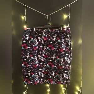 Talbots abstract floral skirt